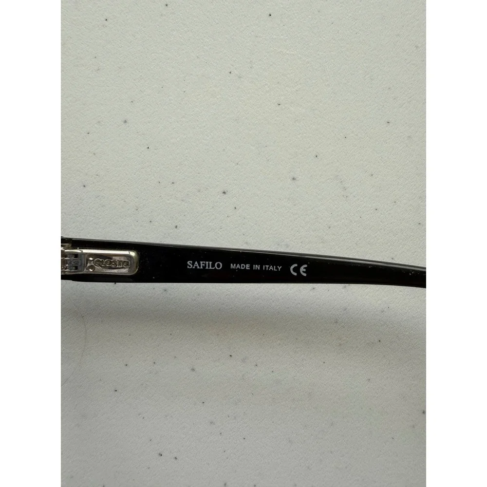 Safilo ELASTA 1639 0807 140 Black Rim Eye Glasses Frames Only